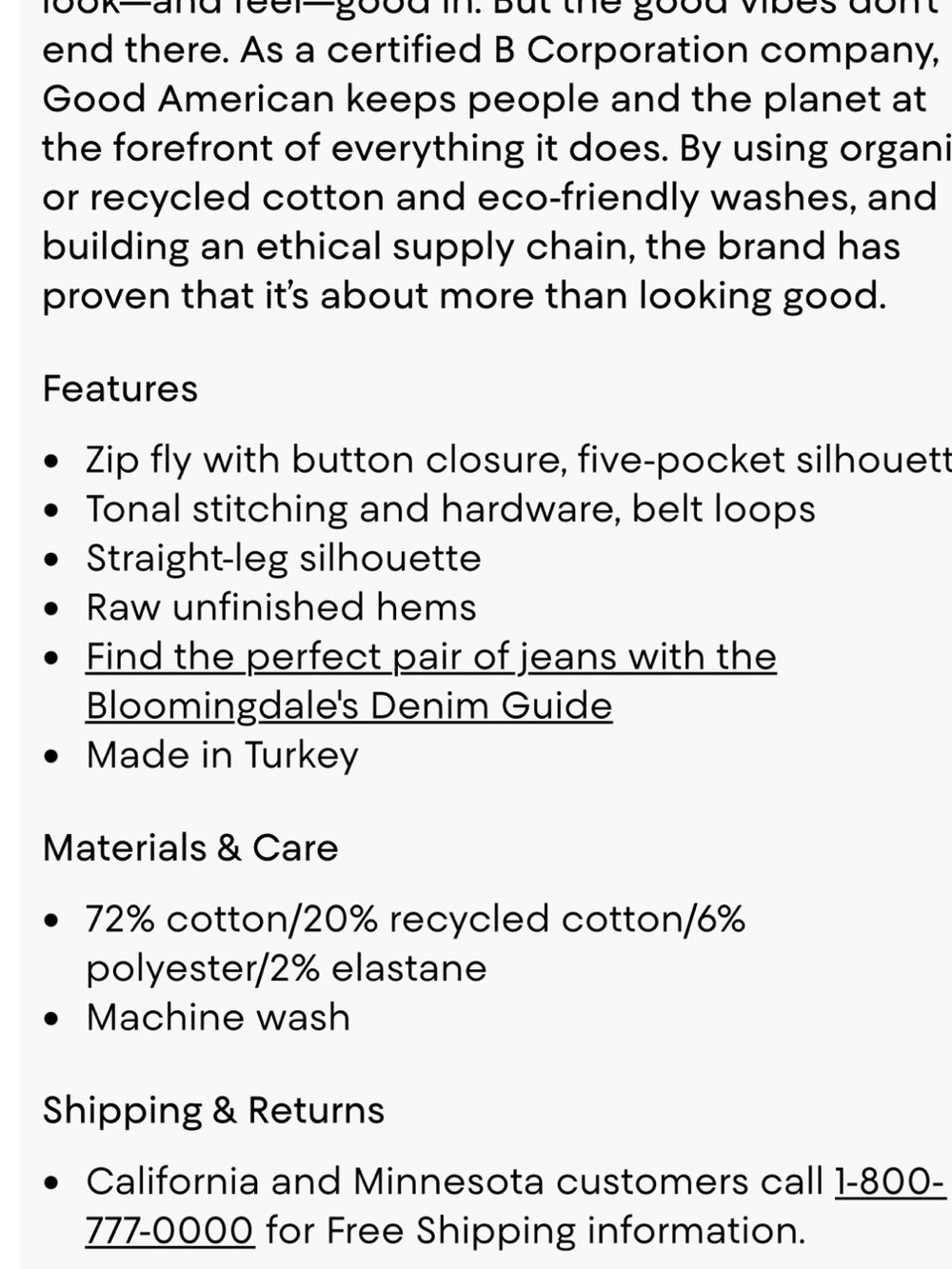 Good american good straight high rise raw hem jean - Picture 5 of 7